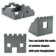 thumbnail image 5 of Bloques de construcción Feleph, 360 piezas, ladrillos perfilados de mampostería, 1 x 2, 5 of 5