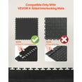 thumbnail image 4 of VEVOR Male Garage Floors Transition Edge Kit, 12 Edges and 4 Corners, Sturdy PVC Interlocking Modular Garage Floor Edging Slip-resistant, Compatible Only with VEVOR 4-Sided Interlocking Mats, Black, 4 of 9