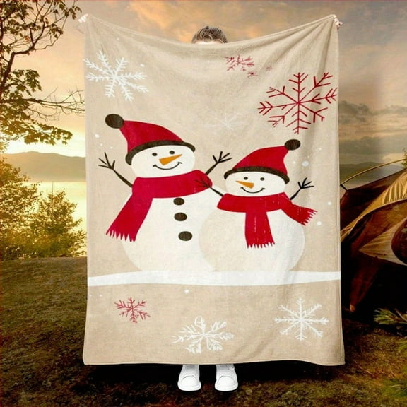 Cozy Christmas Flannel Throw Blanket - Ultra-Soft, All-Season Comfort for Couch, Bedroom, Travel, Ideal Christmas Gifts for Kids Adults Wife Self 50*60in