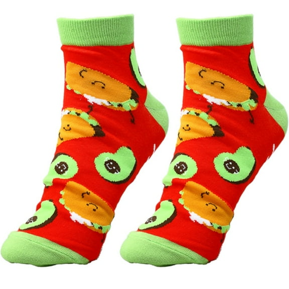 Pavilion Taco and Avocado Unisex Cotton Blend Ankle Socks 75072