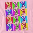 thumbnail image 2 of Looney Tunes Bugs Tiles Women's T Shirt, Pink, Large, 2 of 6