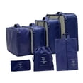 thumbnail image 4 of 7x Packing Cubes Luggage Packing Organizers for Travel Toiletries Cosmetics Navy Blue, 4 of 9
