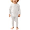 thumbnail image 6 of YWIYIUD Toddler Baby Boys Pajamas Sets Solid Color Long Sleeve Sleepwear Tops and Pants Outfits 2 Piece Soft Thermal Underwear Suit Warm Clothes Set for Fall Winter Baby Boy Outfits 3-4 Years, 6 of 8
