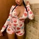 thumbnail image 1 of Monos sexys para adultos, novedad de Otoño Invierno 2023, pijama de manga larga con cuello en V y estampado divertido, pelele para mujer, ropa de dormir de Navidad, 1 of 4