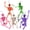 5(glow-in-the-dark), variant on Joyfy 5 Pcs Halloween Skeleton Decorations,16 inch Full Body Poseable Skeleton with Movable Joints for Halloween Indoor Outdoor Party,Graveyard,Haunted House Accessories,White