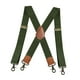 thumbnail image 3 of Tirantes para hombre Fernando tirantes con 4 ganchos a presión de 3,5 cm de ancho ajustables para Pantalones casuales VERDE, 3 of 8