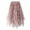 A-Pink290, variant on Womens Tulle Skirts Elastic Waist Asymmetrical Hem Glitter Midi Skirts Spring Summer Wear Cozy Flowing Half Dress