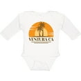thumbnail image 3 of Inktastic Ventura California Retro Sunset Boys or Girls Long Sleeve Baby Bodysuit, 3 of 5