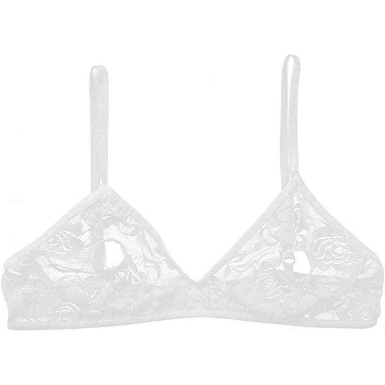 OUSITAID Fashion Women Hollow-out Transparent Bra Comfortable Breathable  Lace Underwear Bras 