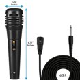 thumbnail image 2 of Micrófono dinámico con cable de metal, Karaoke de mano, micrófono para cantar, altavoz vocal, negro Sweethay EL4758-02B, 2 of 2