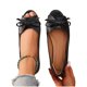 thumbnail image 5 of Suelas de Goma para la Parte Inferior de los Zapatos Estilo Peep Toe Bow Pisos, Zapatos de Caminar de las Mujeres Primavera Cómoda, 5 of 9