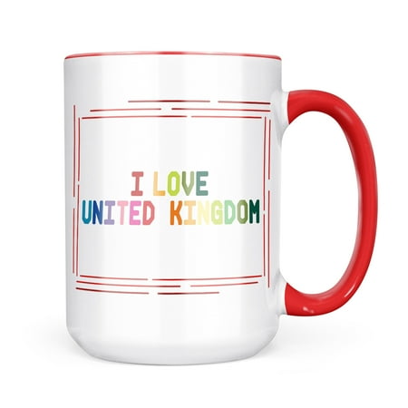 

Neonblond I Love United Kingdom Colorful Mug gift for Coffee Tea lovers