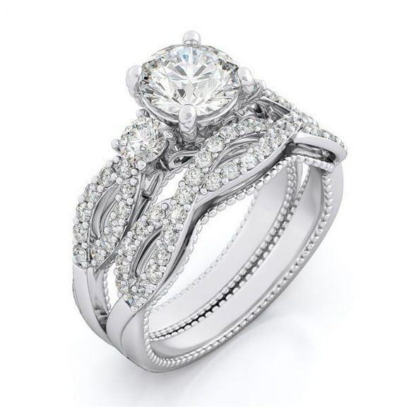925 Sterling Silver Wedding Engagement Ring For Women IcePosh 5 6 7 8 9