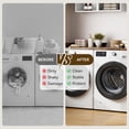 thumbnail image 5 of Space-Saving 2-Tier Wooden Washer and Dryer Countertop Shelf - Laundry Deluxe with Edge Rails, Non-Slip Pad, Storage Organizer for Laundry Room, 54.3" x 27.6", Classic Color, 5 of 7
