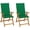 Green, variant on vidaXL Outdoor Recliner Chairs Patio Chair with Cushions Solid Wood Acacia