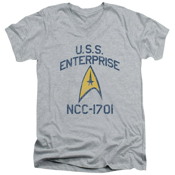 Star Trek - Collegiate Arch - Slim Fit V Neck Shirt - Small