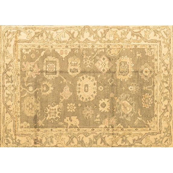 Ahgly Company Indoor Rectangle Abstract Brown Modern Area Rugs, 8' x 12'