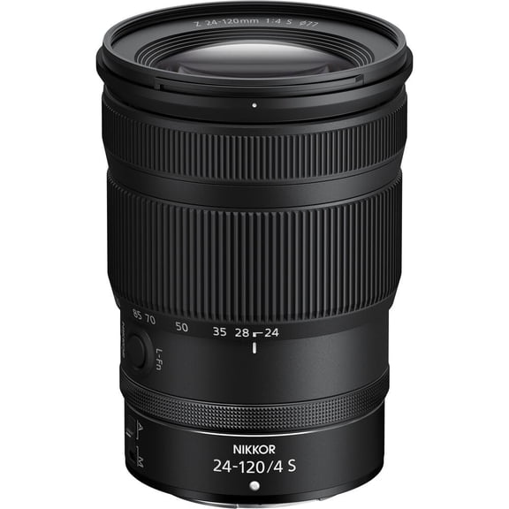 Nikon Nikkor, 24 mm to 120 mm, f/22, f/4, Wide Angle, Telephoto, Close-up Varifocal Lens for Nikon Z
