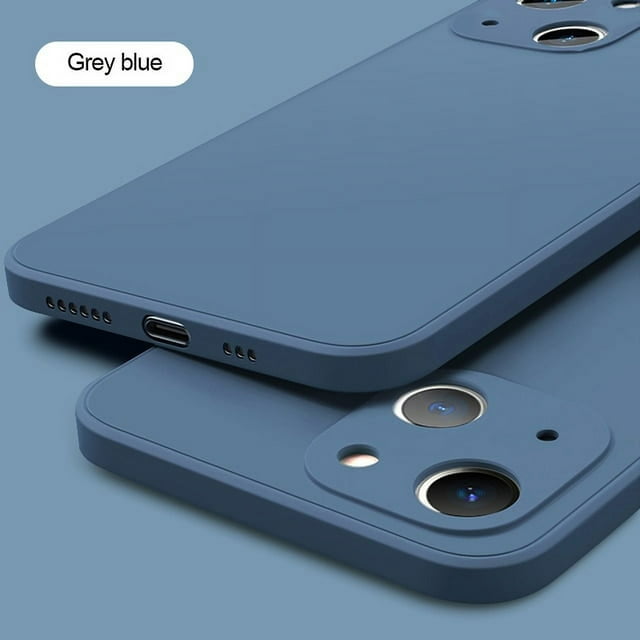 Nouvelle Étui de Téléphone en Silicone Liquide Carrée pour iPhone 12 13 14 Pro Max Plus Protection Complète