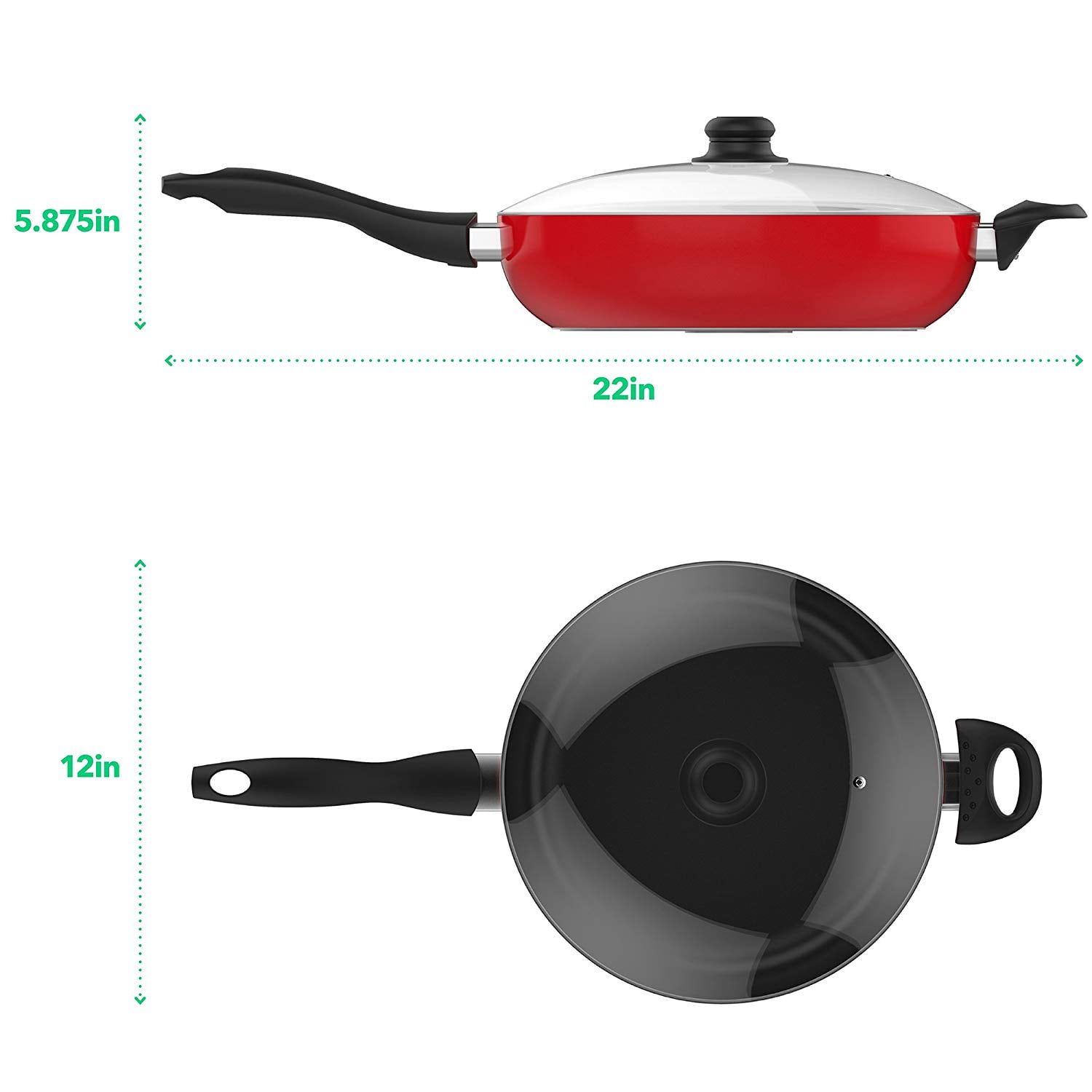 ovenproof frying pan with lid