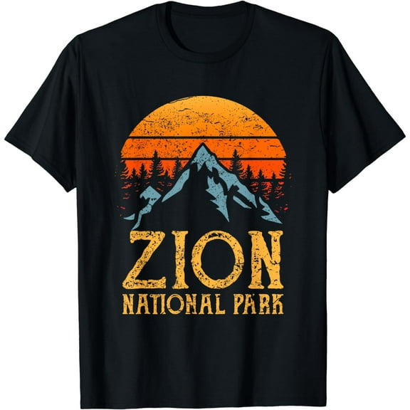 Vintage Retro Zion National Park Tee Utah Souvenir T-Shirt