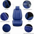 thumbnail image 6 of Tuqiang Car Seat Cover Full Set for Acura for TL 2004-2014 Airbag Safe Car Seat Covers Waterproof Full Set Blue, 6 of 6