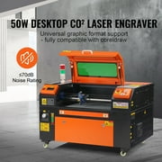 KFFKFF 50W CO2 Laser Etching Tool, 12 x 20 inches, 19.7 IPS Laser Slicing Device with Dual Direction Air Support, Syncs with LightBurn, CorelDRAW, AutoCAD, Windows, Mac OS, Linux