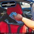 thumbnail image 3 of The Rag Company - Edgeless 300 - Microfiber Towels For Cars - 300gsm, 16in x 16in, Light Blue (10 Pack), 3 of 8