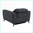 thumbnail image 5 of Recliners with Power Recliner, Top Grain Italian Leather, Kiln-Dried Hardwood Frame, USB Charger | Dark Grey | Leather, 5 of 7