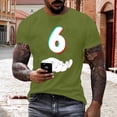 thumbnail image 1 of Tops para hombre, blusas y camisas de manga corta con cuello redondo para hombre, jersey informal con cuello redondo estampado para hombre, pantalones cortos deportivos para fitness, blusa de poliéste, 1 of 5