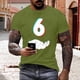 thumbnail image 1 of Tops para hombre, blusas y camisas de manga corta con cuello redondo para hombre, jersey informal con cuello redondo estampado para hombre, pantalones cortos deportivos para fitness, blusa de poliéste, 1 of 5