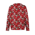 thumbnail image 5 of WTOBBY Women's Christmas Themed Print Cardigan, Christmas Knit Sweater for Fall and Winter, Long Sleeve Pullover with Cute and Fun Patterns,Red XL, 5 of 6