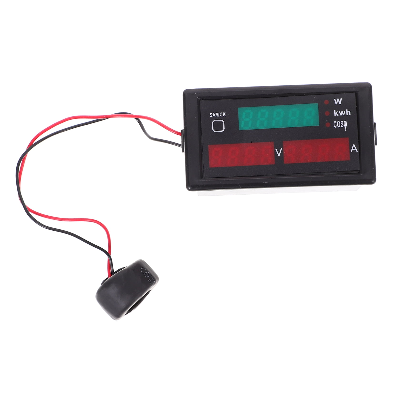 UPKOCH digital display voltage ammeter 2047 AC Voltmeter Ammeter Plastic Black 1Pcs