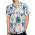 thumbnail image 4 of High Quality Hawaiian Shirts for Men Short Sleeve Aloha Beach Shirt Floral Summer Casual Button Down Shirts Blouses GPDPIW, 4 of 7