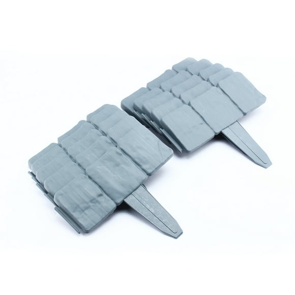 FYBTO 10PCS Stone Effect Cobbled Plastic Garden Fence Lawn Edging Plant Border DIY Home-0907