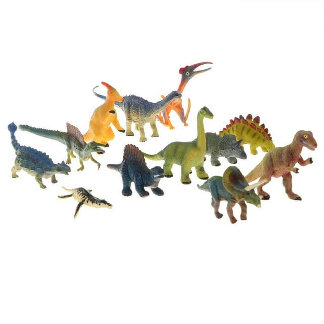 12 Piezas Varios Regalos de Juguete Jurásico Modelos de de Dinosaurio Rellenos de Bolsas Sunnimix Figuras de animales Dinosau