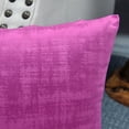 thumbnail image 5 of Home Soft Things Textured Velvet 4 Piece Throw Pillow Cover Set - Raspberry Rose - 20" x 20", 5 of 7