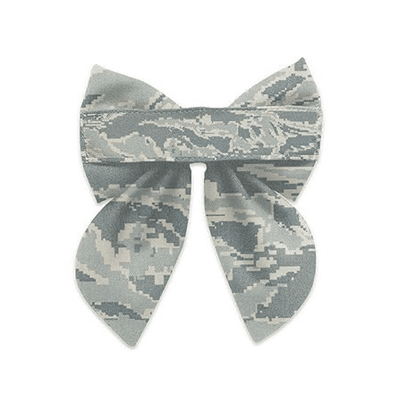 Personalized Army Hair Bow with Nametape, Air Force Marine Memorial Day and Veterans Day Gift Embroidery Name