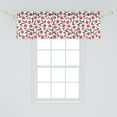 thumbnail image 2 of Ambesonne Floral Window Valance, Vintage Inspired Tulips Art, 54" X 18", Red Green, 2 of 3