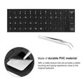thumbnail image 4 of Unique Bargains Autocollant Clavier Anglais 11x13mm Peau Protectrice pour Lettres Fond Noir avec Lettrage Blanc, 4 of 5