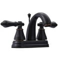thumbnail image 1 of FSY7616AL English Classic Robinet de Lavabo à Poignée Unique 4 Pouces, Bronze Noble, 1 of 1