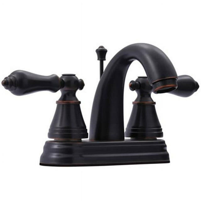 FSY7616AL English Classic Robinet de Lavabo à Poignée Unique 4 Pouces, Bronze Noble