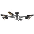 thumbnail image 3 of Wry Lighting Newton 6-light Semi-Flush Mount in Matte Black, 3 of 10