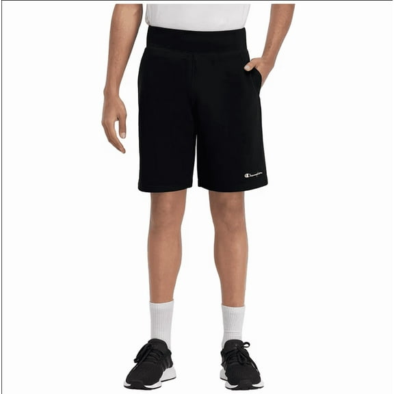 Champion Men's French Terry Short (Black, S)