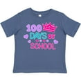 thumbnail image 3 of Inktastic 100 Days of School in Pink and Purple with Crown Girls Toddler T-Shirt, 3 of 5