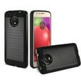 thumbnail image 2 of Motorola Moto E4 Plus Hybrid Metal Brushed Texture Case In Black, 2 of 4