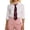 Brick Red, variant on Unisex Teen Satin Necktie with Decorative Chain Pre-Tied Necktie for Graduation