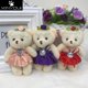 thumbnail image 2 of Para regalo de Navidad, nuevo, 12 CM, 10 unids/lote, juguetes de algodón pp para niños, muñeco de peluche, mini osito de peluche pequeño, ramos de flores, oso para boda, 2 of 4