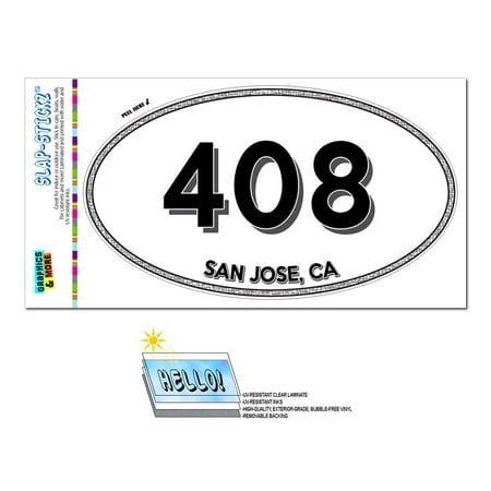 408 - San Jose, CA - California - Oval Area Code