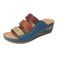 thumbnail image 1 of asdoklhq Women's Slippers, Women's Casual Shoes Roman Style Hollow Sandals Ladies Sandals, 1 of 4